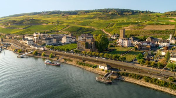 Brömserburg castle along the Rhine